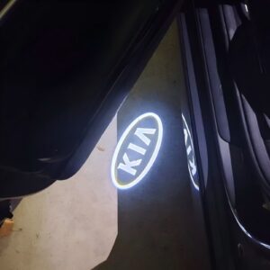 kia car logo projection