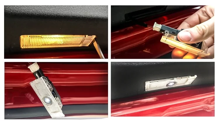 fiat led car logo lights installation