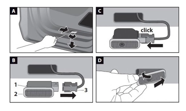 nissan door projector lights installation