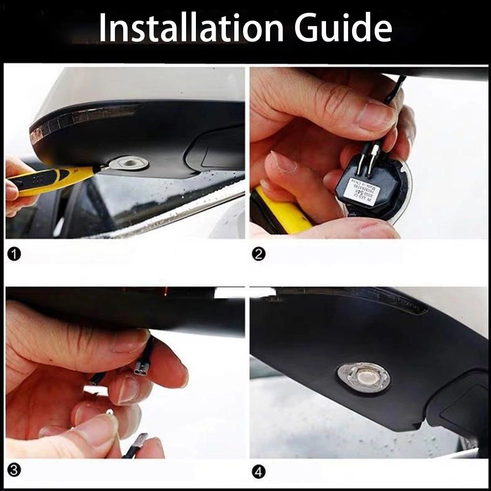 jeep logo side mirror puddle lights installlation