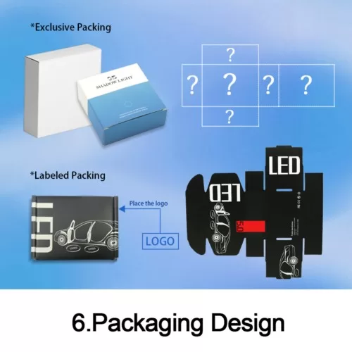 car lights packaging design